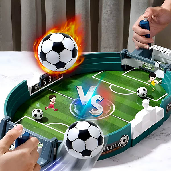 KRUZZEL Tischfußballspiel Tischkicker Fußball Kinder (Spar-Set, 1-tlg., 12 Spieler), Fußballtisch