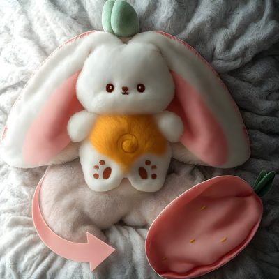 Hase, der atmet und Melodien spielt, um Kindern beim Einschlafen zu helfen | STRAWBBIT