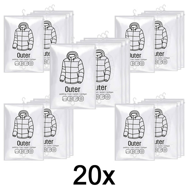 5x Hængende vakuumopbevaringsposer (4 stk) | VACUHANG