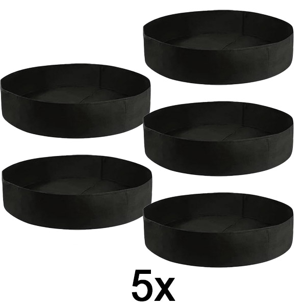 5x Højbedsbed i stof – 90 x 30 cm, åndbart filt | PLANTIE