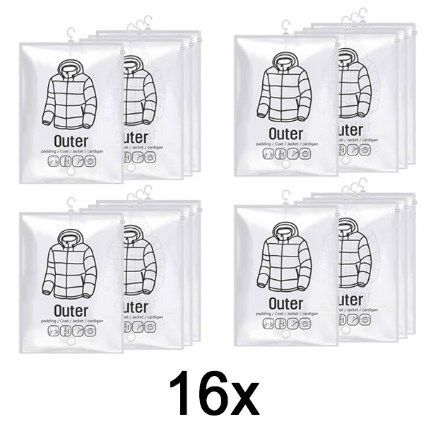 4x Hængende vakuumopbevaringsposer (4 stk) | VACUHANG