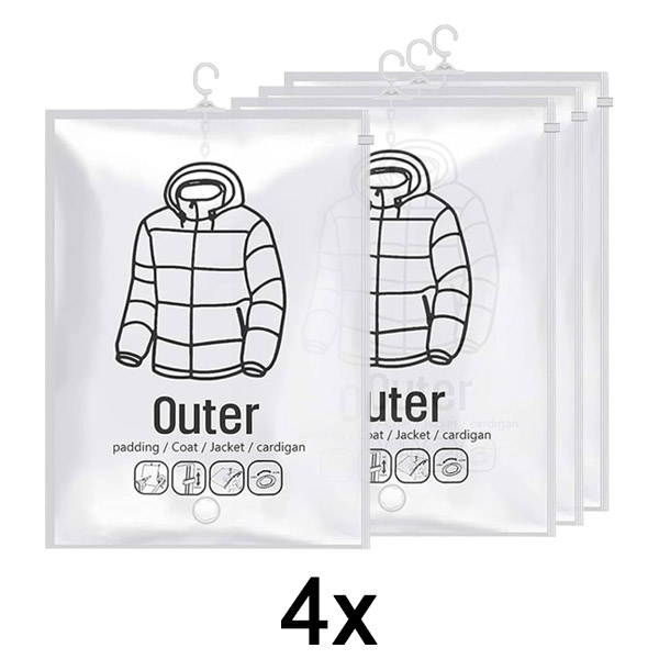 1x Hængende vakuumopbevaringsposer (4 stk) | VACUHANG
