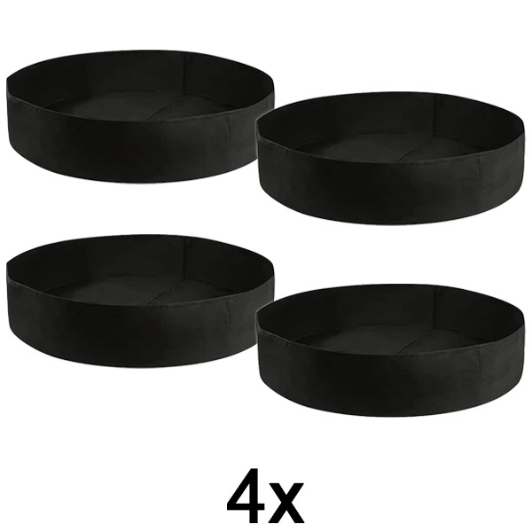 4x Højbedsbed i stof – 90 x 30 cm, åndbart filt | PLANTIE