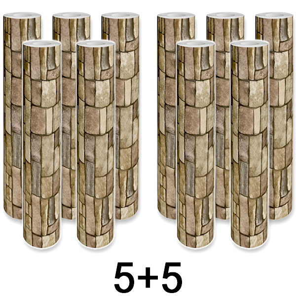 5x 1+1 GRATIS Stilfuld 3D-tapet – Nem vægforvandling | WALLCORWRAP