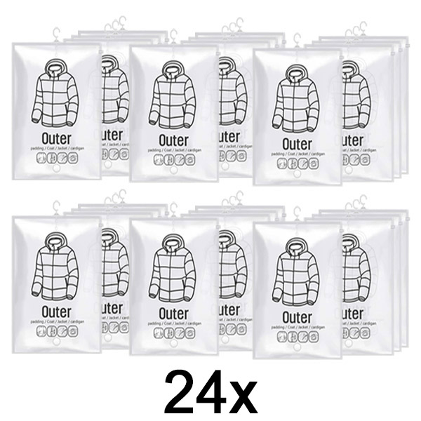 6x Hængende vakuumopbevaringsposer (4 stk) | VACUHANG