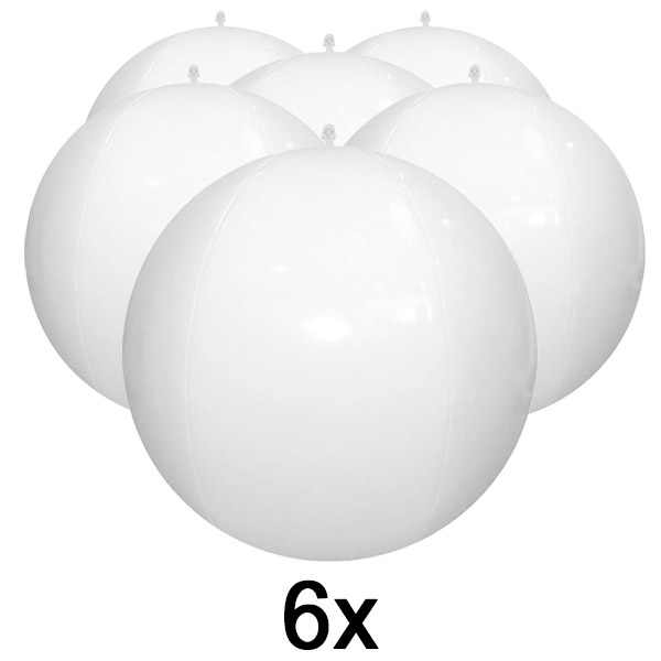 6x Oppustelig flydende poolbelysning | POOLGLO