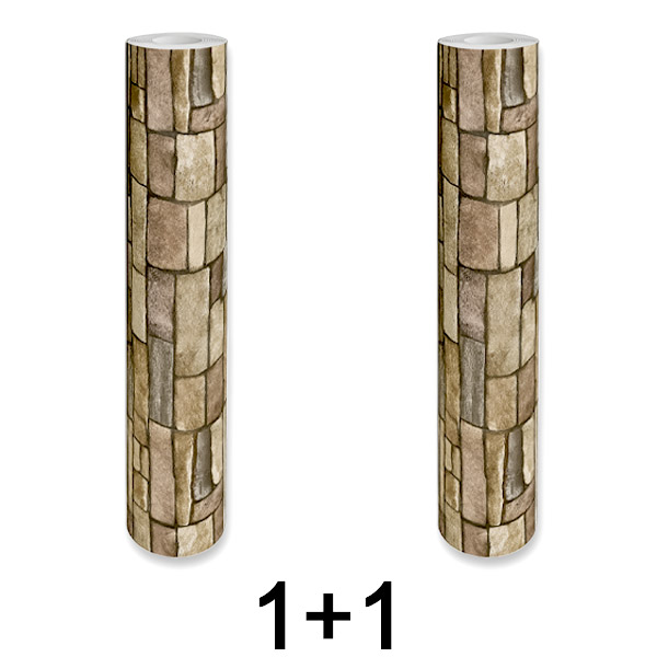 1x 1+1 GRATIS Stilfuld 3D-tapet – Nem vægforvandling | WALLCORWRAP