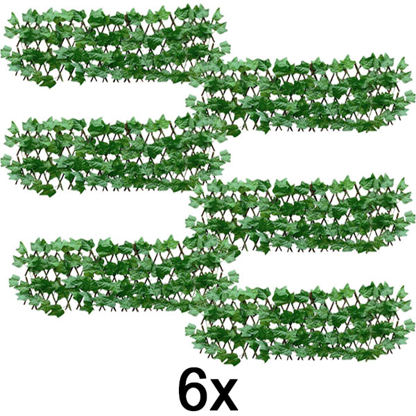 6x Dekorativer und praktischer Zaun für Terrasse und Garten | GREENFENCE