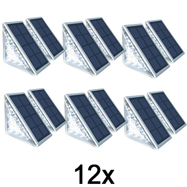 6x Vandtæt solcellelampe (2 stk) | LUMOSTEP