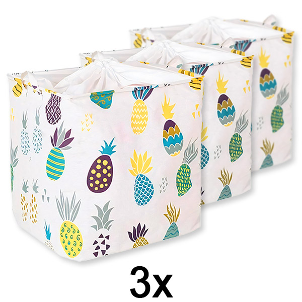 3x Stor foldbar opbevaringsboks CLOTHBOX