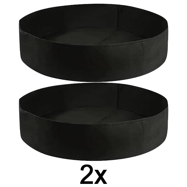 2x Højbedsbed i stof – 90 x 30 cm, åndbart filt | PLANTIE