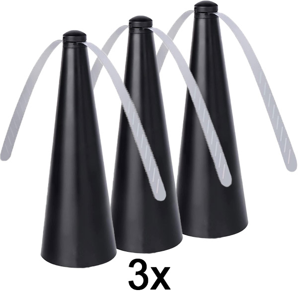 3x Flueafvisende ventilator – ingen kemikalier, ingen sprays, holder fluer væk fra mad og borde | FLYBEGONE
