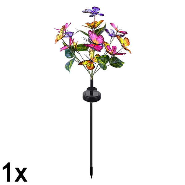 1x Solcelledrevne udendørs sommerfuglelamper | FLUTIX