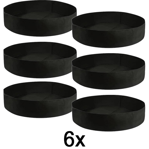 6x Højbedsbed i stof – 90 x 30 cm, åndbart filt | PLANTIE