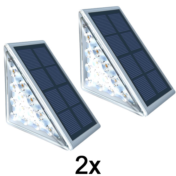 1x Vandtæt solcellelampe (2 stk) | LUMOSTEP