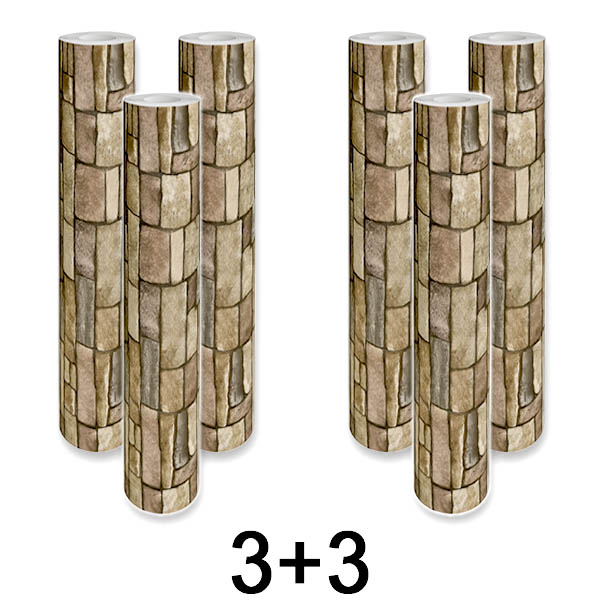 3x 1+1 GRATIS Stilfuld 3D-tapet – Nem vægforvandling | WALLCORWRAP